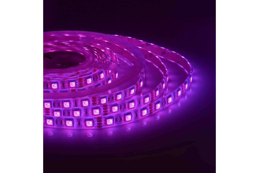 Светодиодная лента Apeyron 12В СТ 14,4Вт/м smd5050 60д/м IP65 5м RGB 00-12