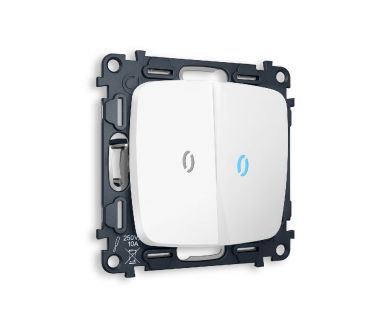 Купить Комплект механизма 2-кл выключателя с подсветкой Ambrella Volt Omega MO124020 Комплект механизма 2-кл выключателя с подсветкой Ambrella Volt Omega MO124020