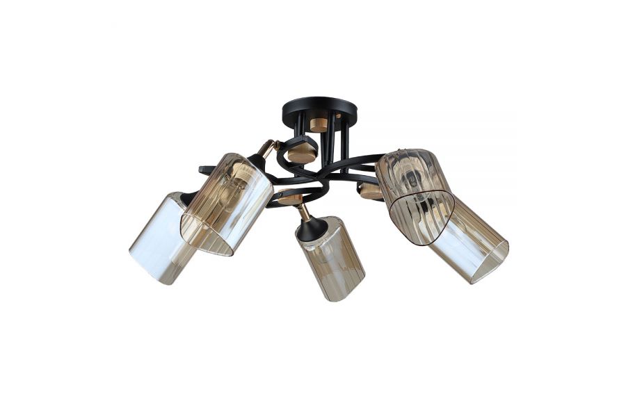 Потолочная люстра Arte Lamp Glamore A5076PL-5BK