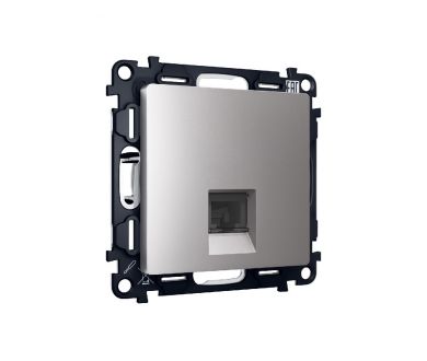Купить Комплект механизма телефонной розетки RJ-11(4P4C) со шторкой Ambrella Volt Alfa MA512030 Комплект механизма телефонной розетки RJ-11(4P4C) со шторкой Ambrella Volt Alfa MA512030