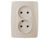 Розетка Эра 12-2007-02 2X2P, 16А-250В, б.л.