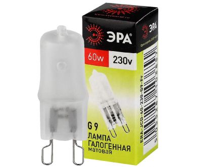 Лампа галогенная Эра G9 60W 3000K G9-JCD-60-230V-FR C0027364
