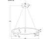 Подвесная люстра Arte Lamp Ring A2186SP-1BK