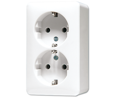 Розетка штепсельная Schuko Jung 6020KIAWW