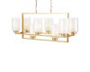 Подвесная люстра Lumina Deco Lino LDP 1239-8 F.GD