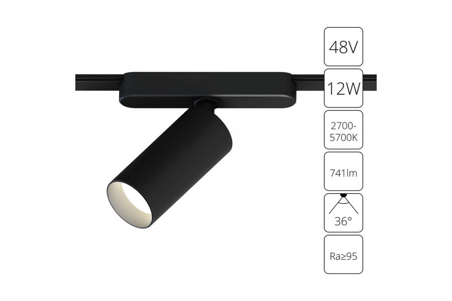 Трековый магнитный светильник Arte Lamp Rapid A2958PL-1BK