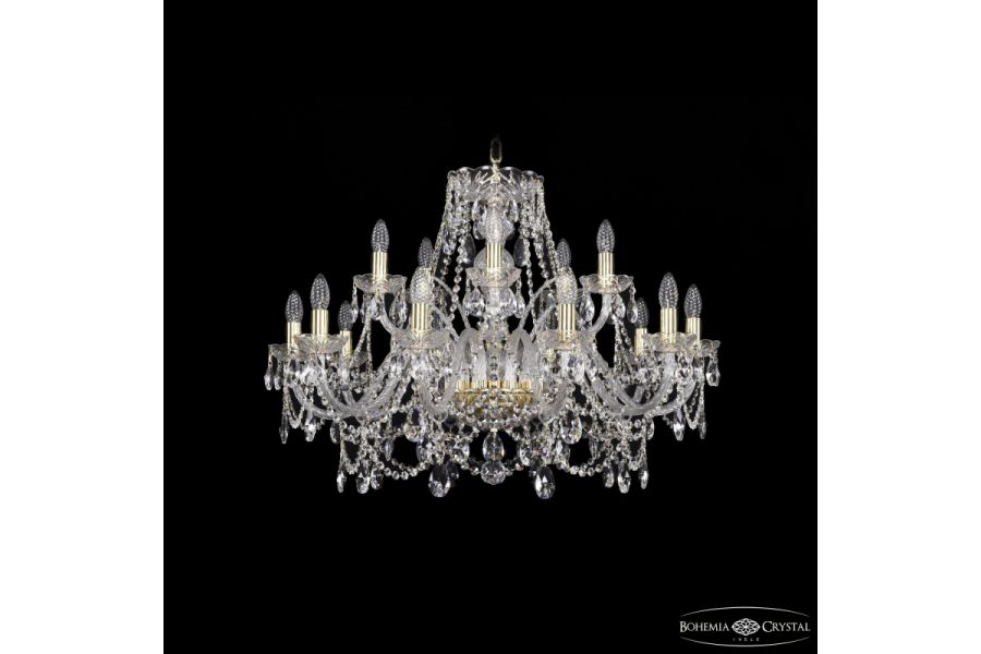 Подвесная люстра Bohemia Ivele Crystal 1411/10+5/300 G