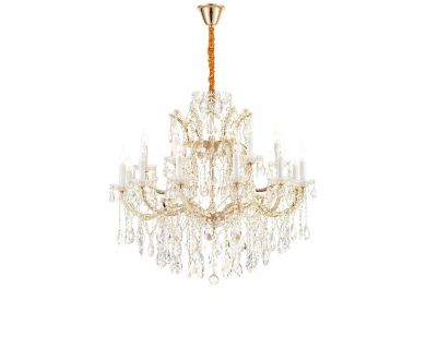 Подвесная люстра iLamp Diamond 6071-18 GD+CL