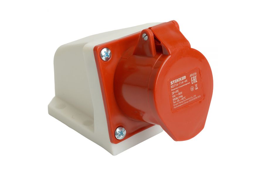 Розетка стационарная Stekker RST16-114-44 49434