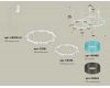 Комплект подвесного светильника Ambrella Light Techno Ring XR92081300 (A9208x2, C9241, C9236, N8488, N8484)
