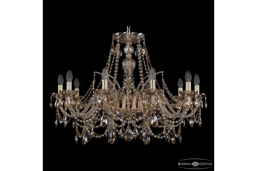 Подвесная люстра Bohemia Ivele Crystal 1411/10/300 G M721