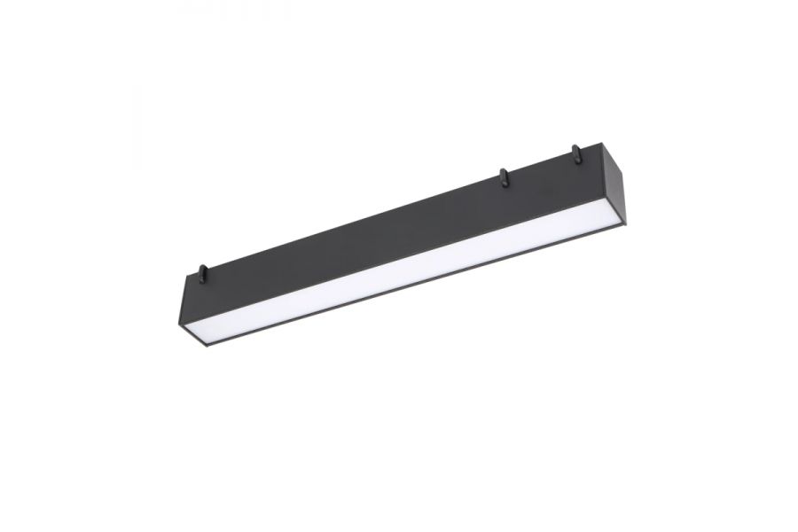 Трековый однофазный светильник Denkirs Belty linear DK5574-BK