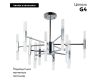 Люстра на штанге Arte Lamp Ramona A7410PL-24CC