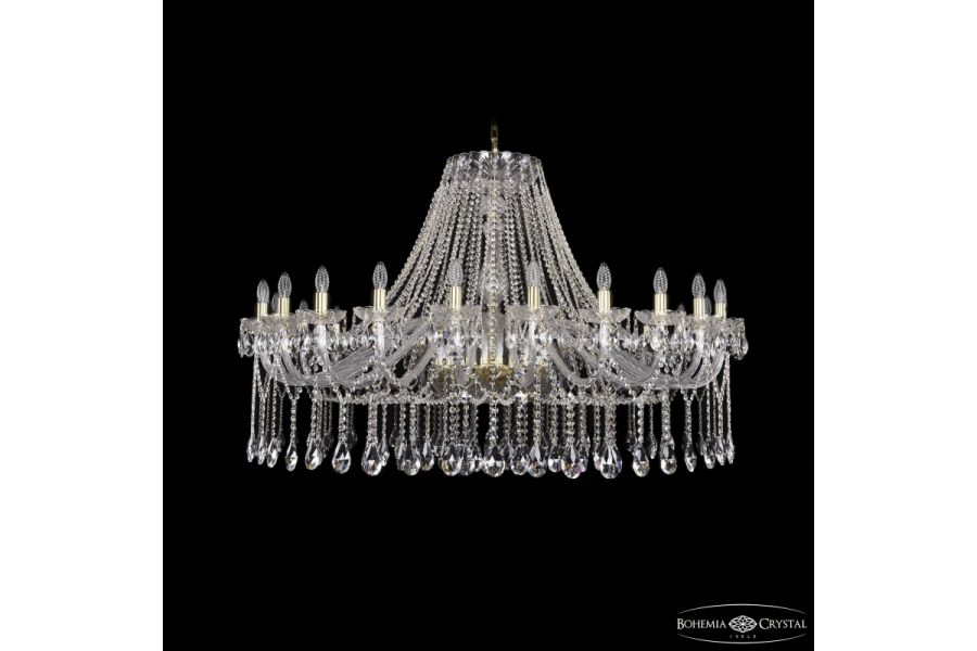 Подвесная люстра Bohemia Ivele Crystal 1413/24/530 G