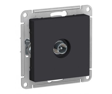 Розетка TV оконечная 1DB, механизм Systeme Electric AtlasDesign Карбон ATN001091