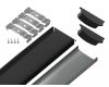 Алюминиевый накладной профиль Ambrella Light Alum Profile GP1600BK/BK