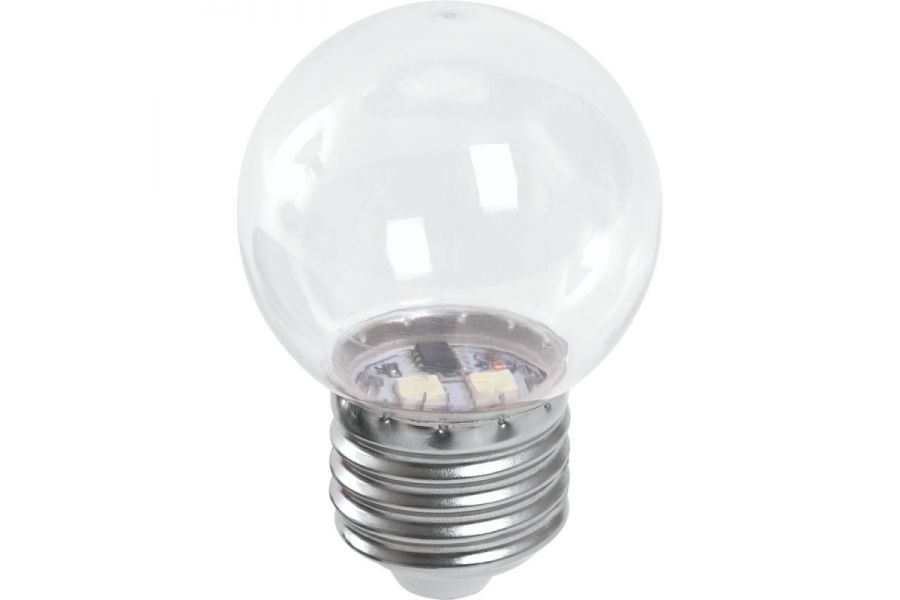 Лампа светодиодная Feron LB-37 шар E27 1W 6400K прозрачный 38120