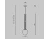 Подвесной светильник Maytoni Teatro MOD287PL-01BS1