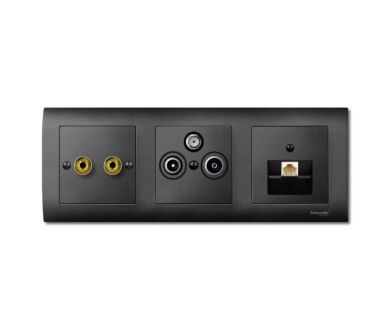 Центральная плата TV/FM Х2 Х3 Schneider Electric Merten System M MTN297514