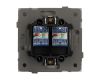 Механизм компьютерной розетки двойной Arlight SCT-TENDO-MPC2-PL-BK (RJ-45, CAT6) 054101
