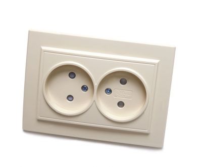 Розетка 2-местная Stekker PST10-9013-02 с защитной шторкой 39239