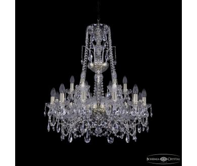 Подвесная люстра Bohemia Ivele Crystal 1411/12+6/240/XL-83 G