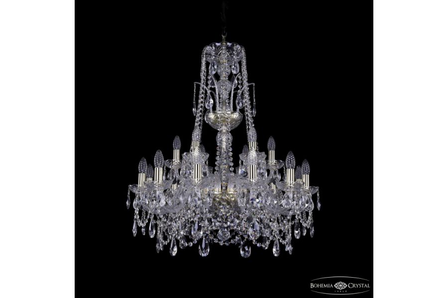 Подвесная люстра Bohemia Ivele Crystal 1411/12+6/240/XL-83 G
