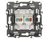 Розетка компьютерная двойная RJ45 Эра 12-3108-01М Б0065686