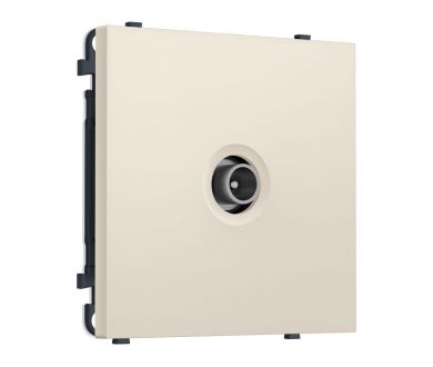 Комплект механизма TV розетки проходной SIGMA Бежевый матовый 5-1000 MHz 4dB QUANT PRO Ambrella Volt MS333030 (SP3330, PR211)