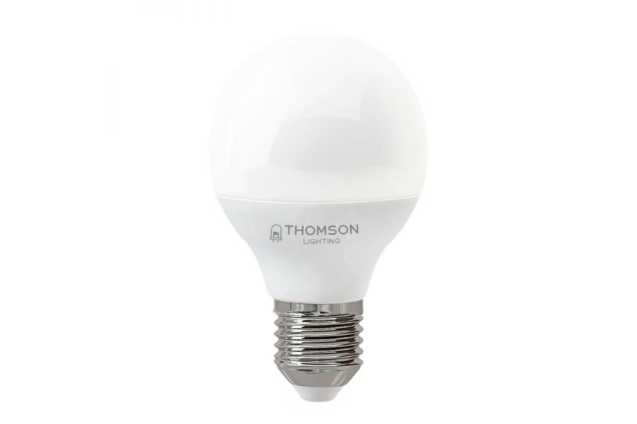 Лампа светодиодная Thomson E27 8W 3000K шар матовый TH-B2039