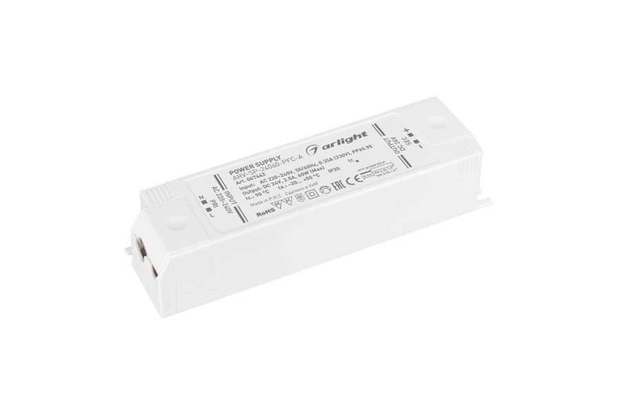 Блок питания Arlight ARV-SP-24060-PFC-A (24V, 2.5A, 60W) 047442