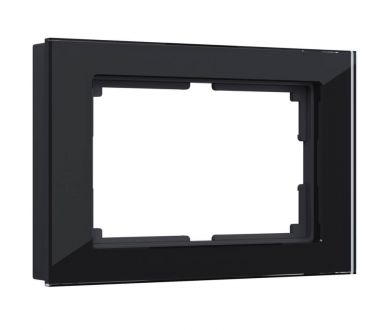 Рамка для двойной розетки Werkel Favorit черный W0081108 4690389160226