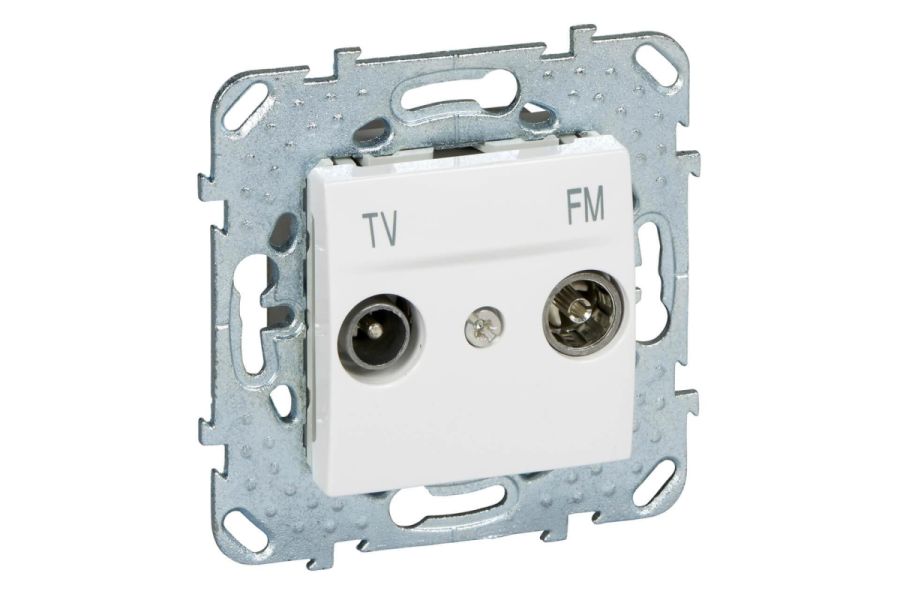 Розетка TV-FM проходная Schneider Electric Unica MGU5.453.18ZD