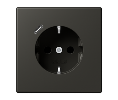 Купить Розетка 2K+З USB Typ C Jung LC1520-18C259 Розетка 2K+З USB Typ C Jung LC1520-18C259
