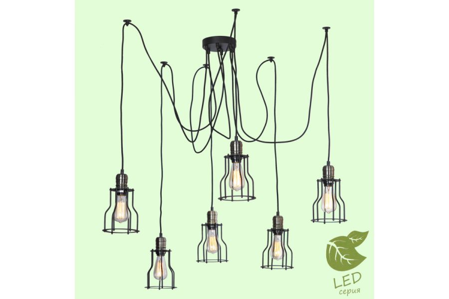 Подвесная люстра Lussole Loft Shirley GRLSP-9310