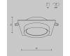 Встраиваемый светильник Maytoni Technical Hoop DL086-GX53-SQ-W