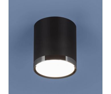 Потолочный светодиодный светильник Elektrostandard DLR024 6W 4200K черный матовый 4690389110375