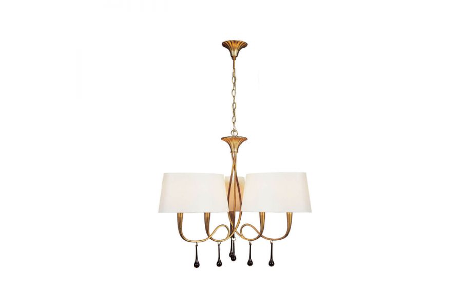 Подвесная люстра Mantra Paola Painted Gold 3540