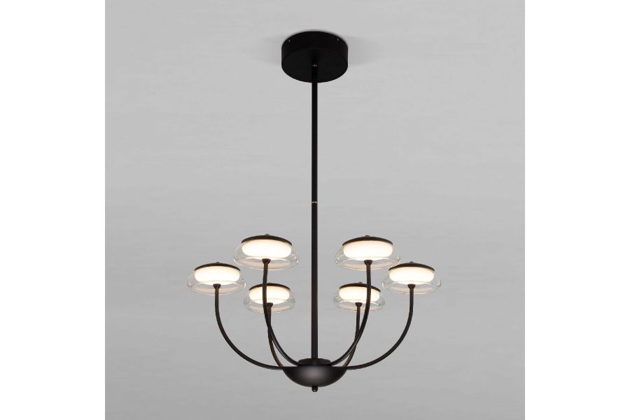 Люстра на штанге Eurosvet Fungo 50388 LED черный a068861