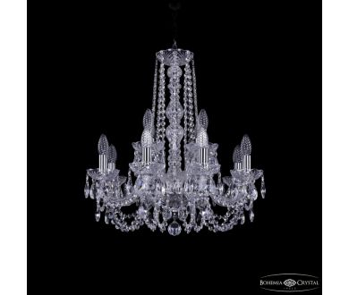 Купить Подвесная люстра Bohemia Ivele Crystal 1402/8+4/195/h-60 Ni Подвесная люстра Bohemia Ivele Crystal 1402/8+4/195/h-60 Ni