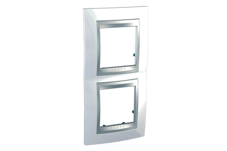 Рамка 2-постовая вертикальная Schneider Electric Unica Top MGU66.004V.092