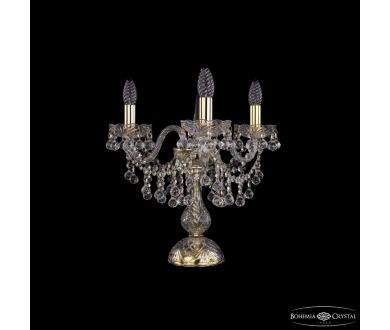 Настольная лампа Bohemia Ivele Crystal 1409L/3/141-39 G