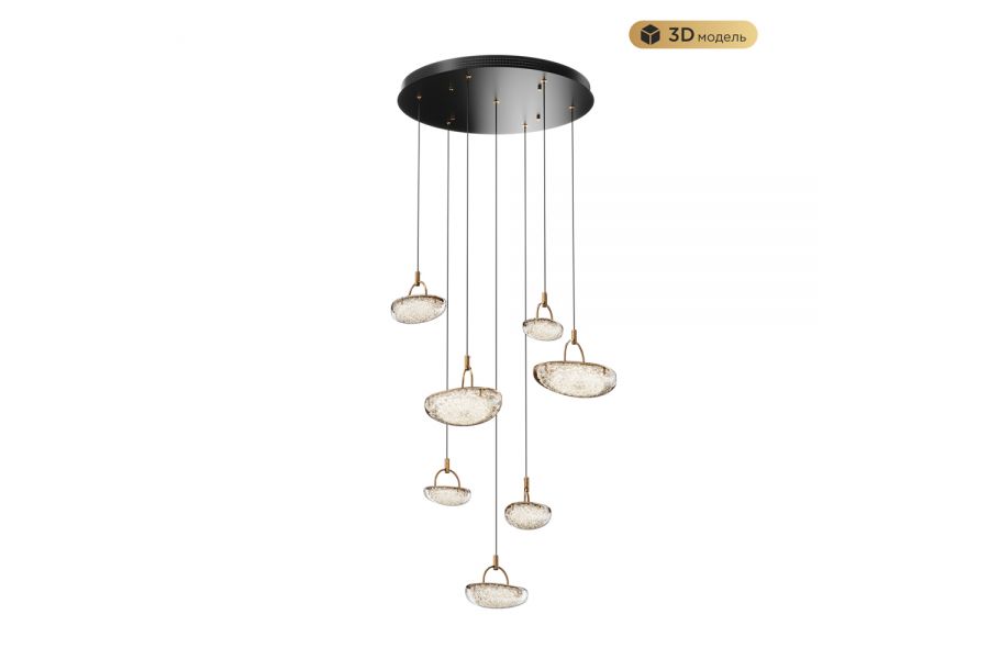 Каскадная люстра Modestyle MS.2326.7 BK