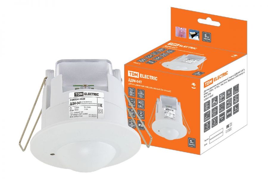 Датчик движения микроволновый TDM Electric ДДМ-04 SQ0324-0029
