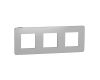 Рамка 3-постовая Schneider Electric Unica New NU280656