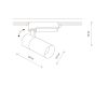 Трековый однофазный светильник Nowodvorski Profile Tinos Led White 10378