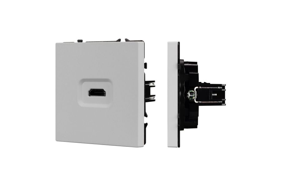 Розетка HDMI софт-тач никель Arlight SCT-MHD1-SFPL-IS 061845(1)