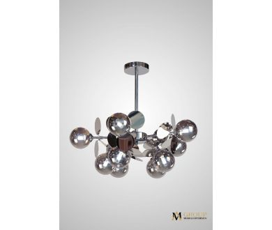 Люстра на штанге AM Group AM396 SP10 CHROM