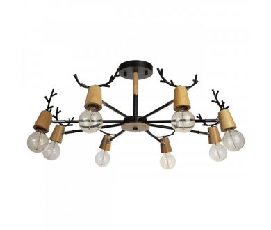 Люстра на штанге Loft IT Sven 10024/8 Black