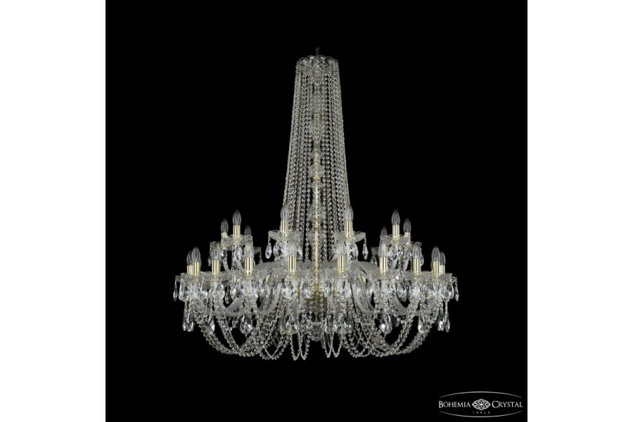 Подвесная люстра Bohemia Ivele Crystal 1402/20+10/400/h-130 G